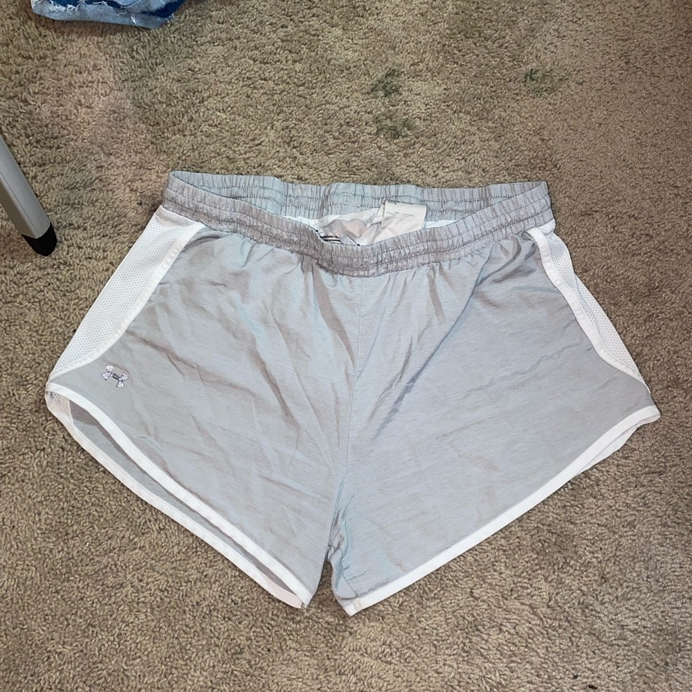 Light Grey Under Armor Athletic Shorts